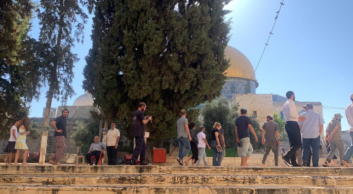 1210 مستوطن يقتحمون باحات الأقصى